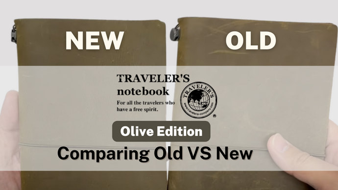TRAVELER'S notebook - Comparing Old Limited Edition VS New Standard Colour (Olive Edition)