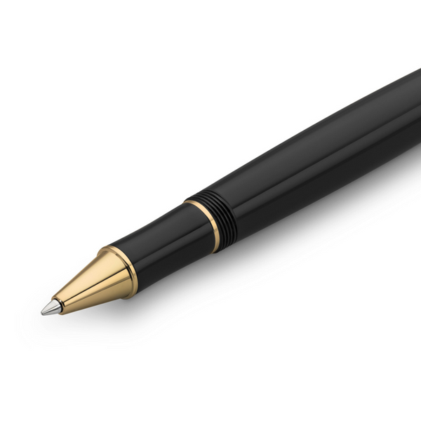 将图片加载到图库查看器,Kaweco DIA2 Rollerball Pen - Black with Gold Trim
