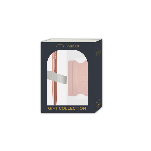 Load image into Gallery viewer, Parker Giftset Jotter XL Pink Gold PGT BP with Card Case in Lilac OR Pink | Ballpoint Pen
