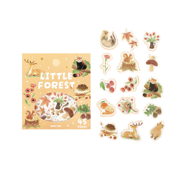 将图片加载到图库查看器,BGM Foil Stamping Flake Seal: Forest of Warmth - Yellow