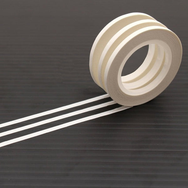 Load image into Gallery viewer, MT Slim 3mm Washi Tape Set Matte White, MT Tape, Washi Tape, mt-slim-3mm-matte-white-washi-tape-set-of-3-mtslims12, For Crafters, Monochrome, washi tape, Cityluxe