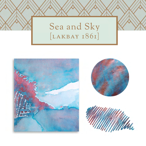 이미지를 갤러리 뷰어에 로드 , 빈타 잉크 30ml 병잉크 씨 앤 스카이 (Lakbay 1861)