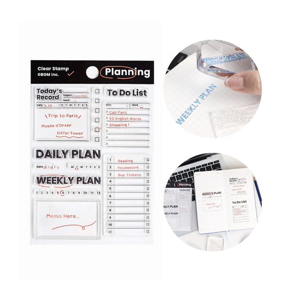 Load image into Gallery viewer, BGM Clear Stamp: Diary - Record Efficiency