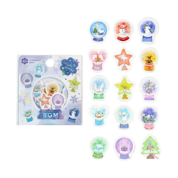 Load image into Gallery viewer, BGM Winter Limited Flakes Seal - Snow Globe