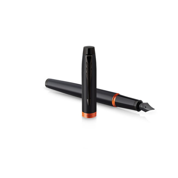 Load image into Gallery viewer, Parker IM PROFESSIONAL Vibrant Ring BT Fountain Pen Flame Orange