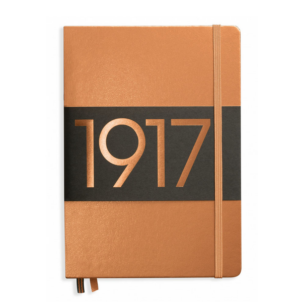 Load image into Gallery viewer, Leuchtturm1917 Metallic Edition A5 Medium Hardcover Notebook - Dotted / Copper