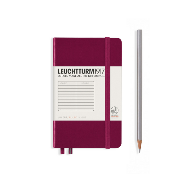 Load image into Gallery viewer, Leuchtturm1917 A6 Pocket Hardcover Notebook - Ruled / Port Red