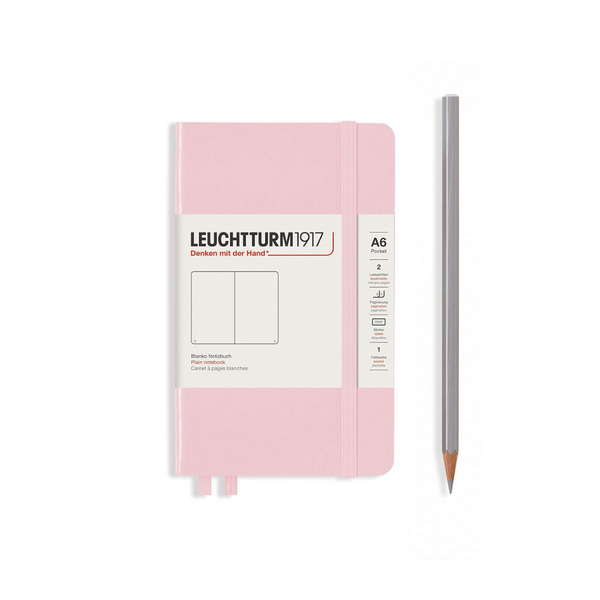 将图片加载到图库查看器,Leuchtturm1917 A6 Pocket Hardcover Notebook - Plain / Powder