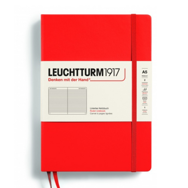 Load image into Gallery viewer, Leuchtturm1917 Recombine A5 Medium Hardcover Notebook - Ruled / Lobster