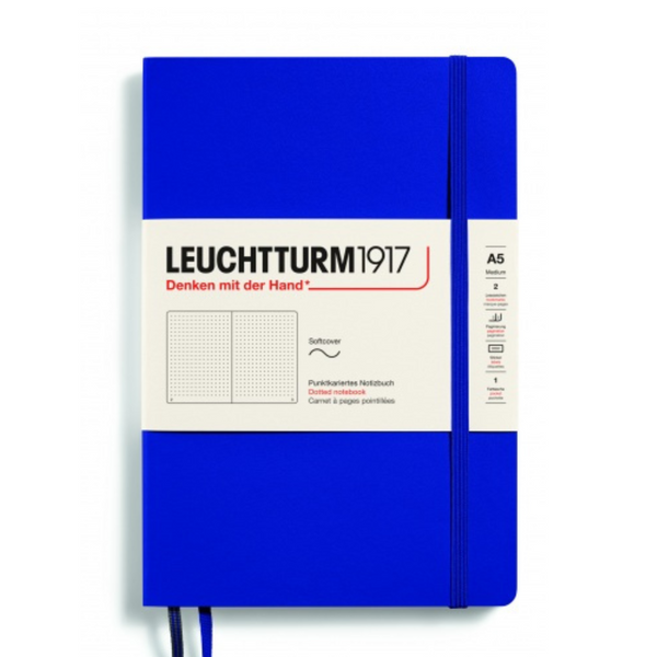 Load image into Gallery viewer, Leuchtturm1917 Recombine A5 Medium Softcover Notebook - Dotted / Ink