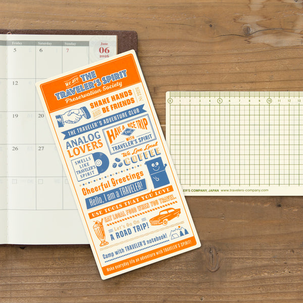 将图片加载到图库查看器,TRAVELER'S notebook Plastic Sheet 2026