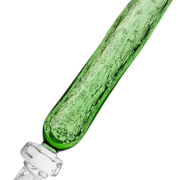 이미지를 갤러리 뷰어에 로드 , Matsubokkuri Tsubutsubu Glass Fountain Pen - Green