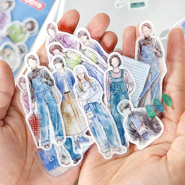Load image into Gallery viewer, BGM Coordinating Stickers: Today's Me - Denim