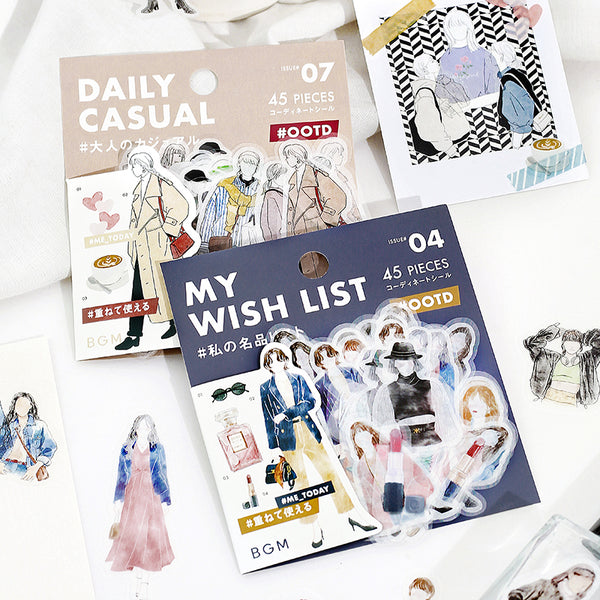 画像をギャラリービューアに読み込む, BGM Coordinating Stickers: Today's Me - List of Luxury Items