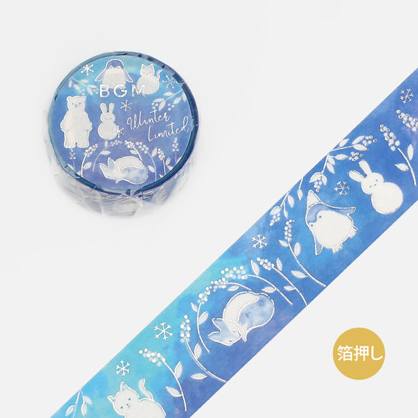 Load image into Gallery viewer, BGM Winter Limited Masking Tape - Snow Zoo