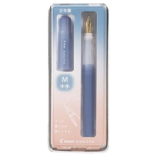 将图片加载到图库查看器,Pilot Kakuno Fountain Pen - Madoromi Blue