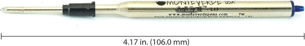 将图片加载到图库查看器,Monteverde Soft Roll Ballpoint Refill To Fit Lamy Ballpoint Pen Blue Black