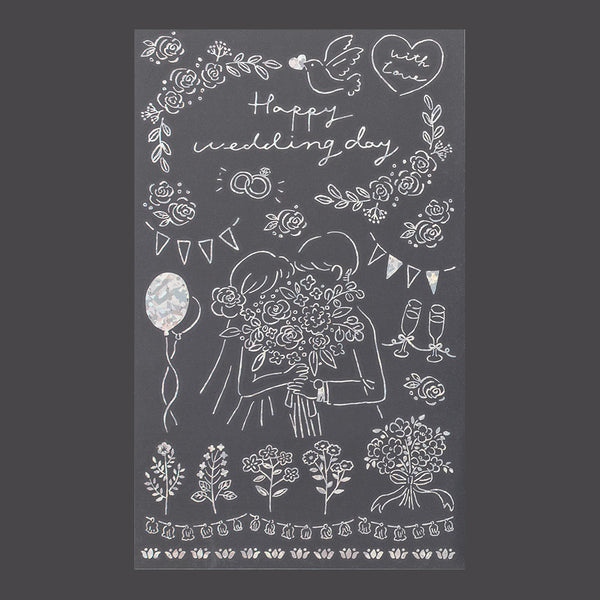 이미지를 갤러리 뷰어에 로드 , Midori Foil Transfer Sticker for Decoration - 2652 Wedding Ceremony