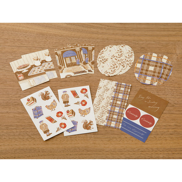 将图片加载到图库查看器,Midori Yuka Takamaru Decoration Stickers - Brown