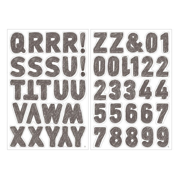 이미지를 갤러리 뷰어에 로드 , MD Paper Electrostatic Wall Sticker Alphabet