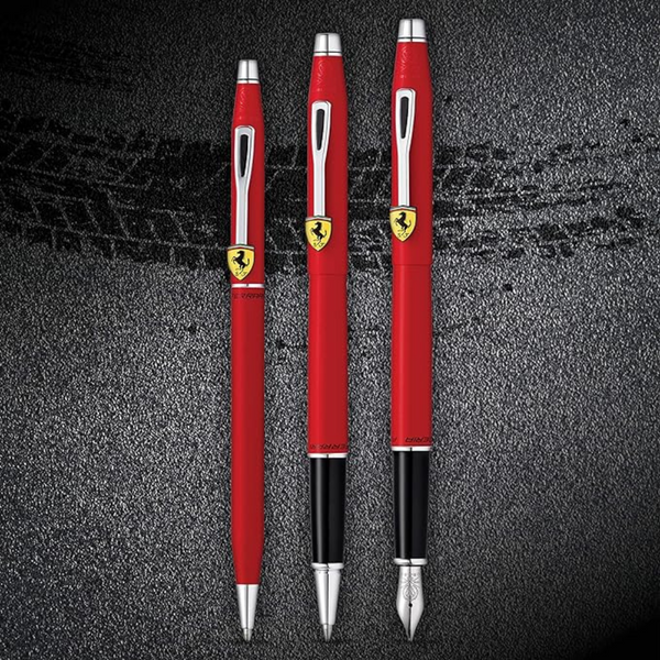 将图片加载到图库查看器,Cross Ferrari Classic Century Fountain Pen - Matte Rosso Corsa Red Lacquer