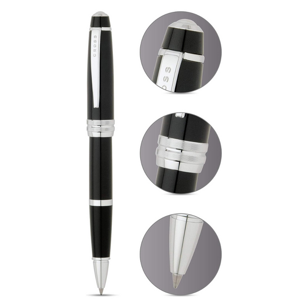 이미지를 갤러리 뷰어에 로드 , Cross Bailey Rollerball Pen - Black Lacquer