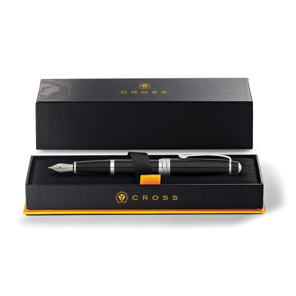 将图片加载到图库查看器,Cross Bailey Fountain Pen - Black Lacquer (Medium)