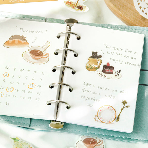 Load image into Gallery viewer, BGM Foil Stamping Flake Seal: Afternoon Tea Party - Let's Dance in Rhythm