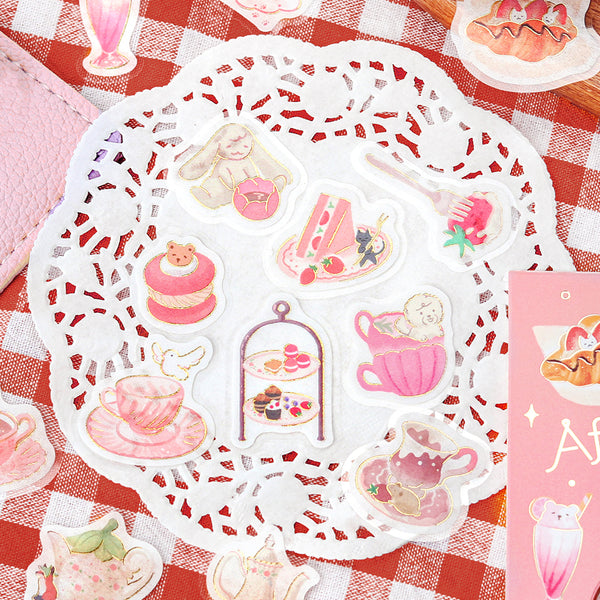 Load image into Gallery viewer, BGM Foil Stamping Flake Seal: Afternoon Tea Party - Let's Eat a Snack