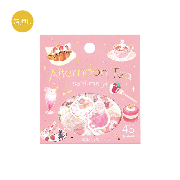 Load image into Gallery viewer, BGM Foil Stamping Flake Seal: Afternoon Tea Party - Let's Eat a Snack