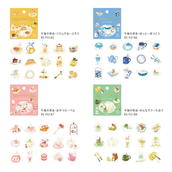 Load image into Gallery viewer, BGM Foil Stamping Flake Seal: Afternoon Tea Party - Let's Sing Together