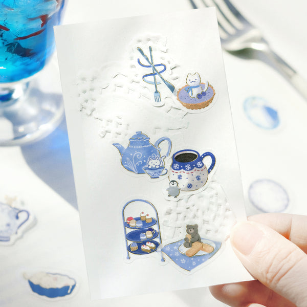 Load image into Gallery viewer, BGM Foil Stamping Flake Seal: Afternoon Tea Party - Let's Take a Breath