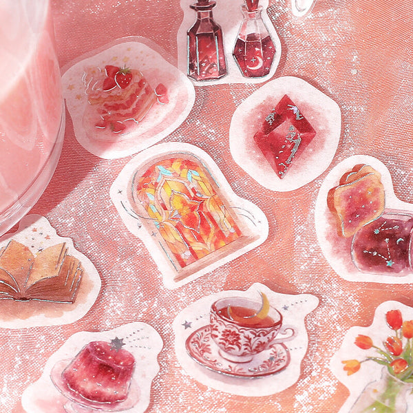 画像をギャラリービューアに読み込む, BGM Foil Stamping Flake Seal: Cafe Alamode a Space - Akaneiro Sunset