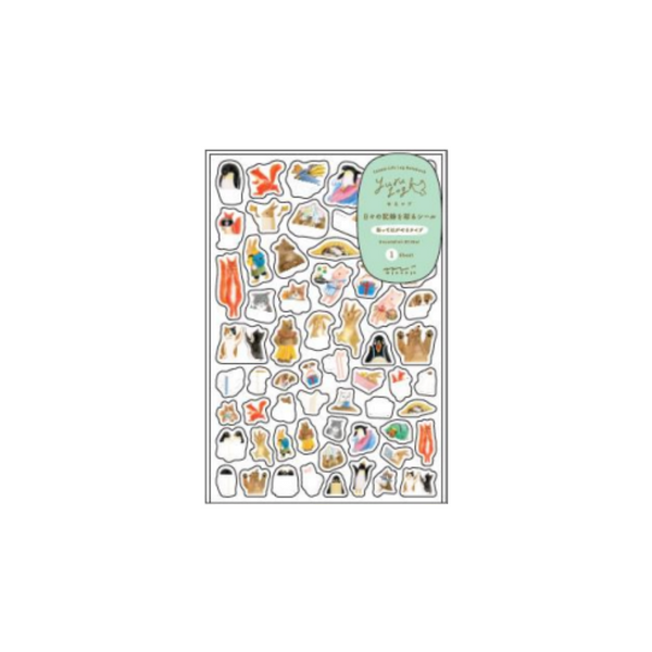 이미지를 갤러리 뷰어에 로드 , Midori Yuru Log Sticker (1 Sheet) - Animal