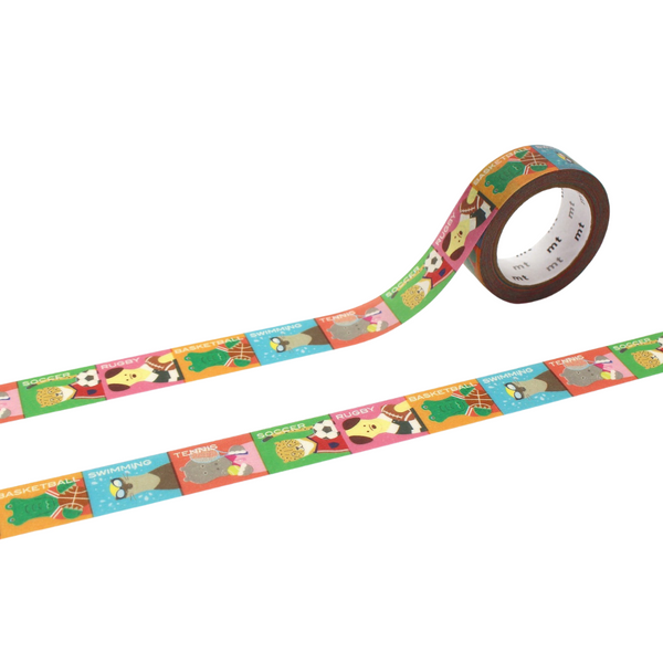 将图片加载到图库查看器,MT EX Washi Tape - Animals × Sports