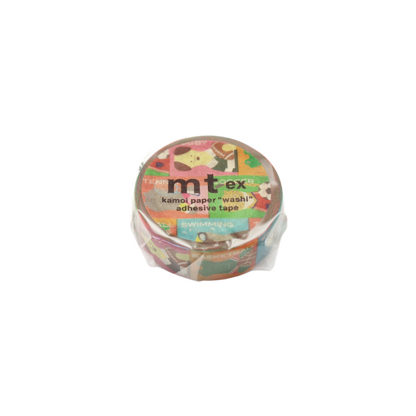 将图片加载到图库查看器,MT EX Washi Tape - Animals × Sports