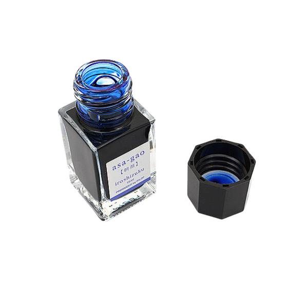 将图片加载到图库查看器,Pilot Iroshizuku 15ml Ink Bottle - Asa-gao (Dark Blue)