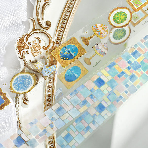 Load image into Gallery viewer, BGM Foil Stamping Clear Tape: Life - Decorative Painting