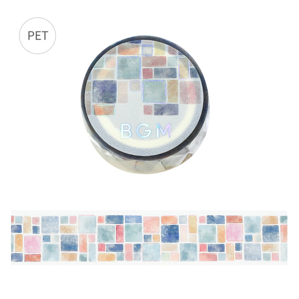 Load image into Gallery viewer, BGM Foil Stamping Clear Tape: Life - Tile Pattern