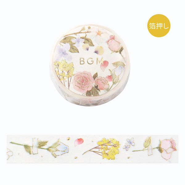 Load image into Gallery viewer, BGM Foil Stamping Masking Tape - Flower Poem