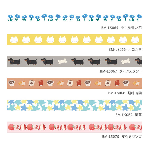 Load image into Gallery viewer, BGM Foil Stamping Masking Tape: Life - Little Blue Flowers