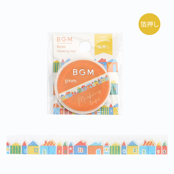 将图片加载到图库查看器,BGM Foil Stamping Masking Tape - Lovely House