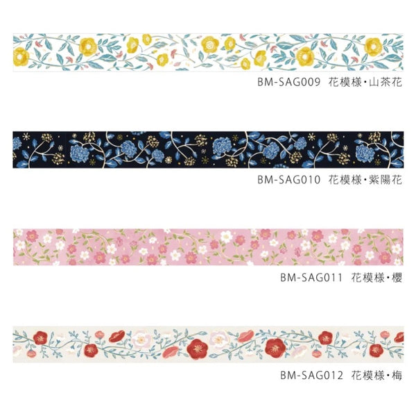 이미지를 갤러리 뷰어에 로드 , BGM Foil Stamping Masking Tape: Flower Pattern - Sakura