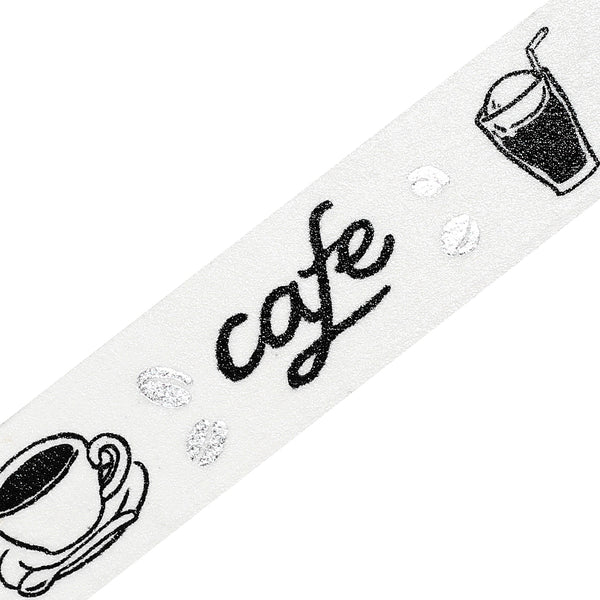 将图片加载到图库查看器,BGM Foil Stamping Masking Tape: Monotone - Cafe