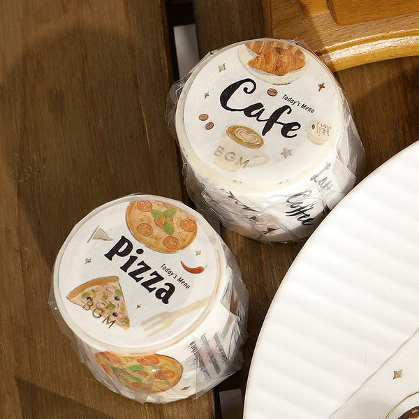 画像をギャラリービューアに読み込む, BGM Foil Stamping Masking Tape: Today's Menu - Pizzeria