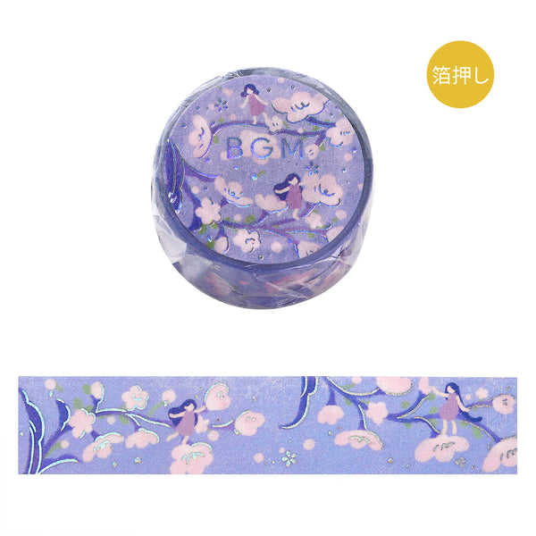 Load image into Gallery viewer, BGM Foil Stamping Masking Tape: Hana Monogatari - Light Purple