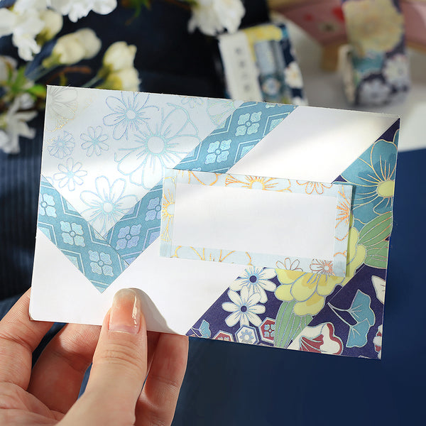 Load image into Gallery viewer, BGM Foil Stamping Masking Tape: The Color of Kimono - Azure Blue