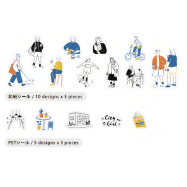 이미지를 갤러리 뷰어에 로드 , BGM Coordinating Sticker: Virgin Picture Book - City