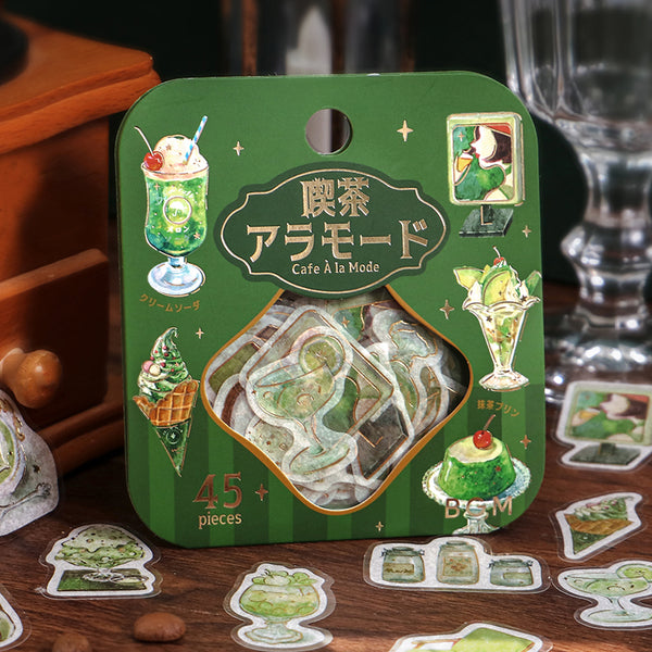 将图片加载到图库查看器,BGM Foil Stamping Flake Seal: Cafe Alamode - Green