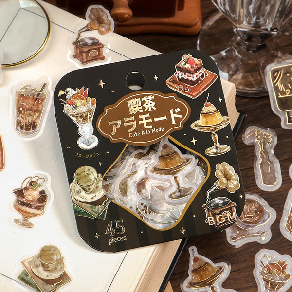 Load image into Gallery viewer, BGM Foil Stamping Flake Seal: Cafe Alamode - Yellow